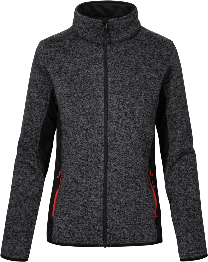 Damen Workwear Strickfleece Jacke