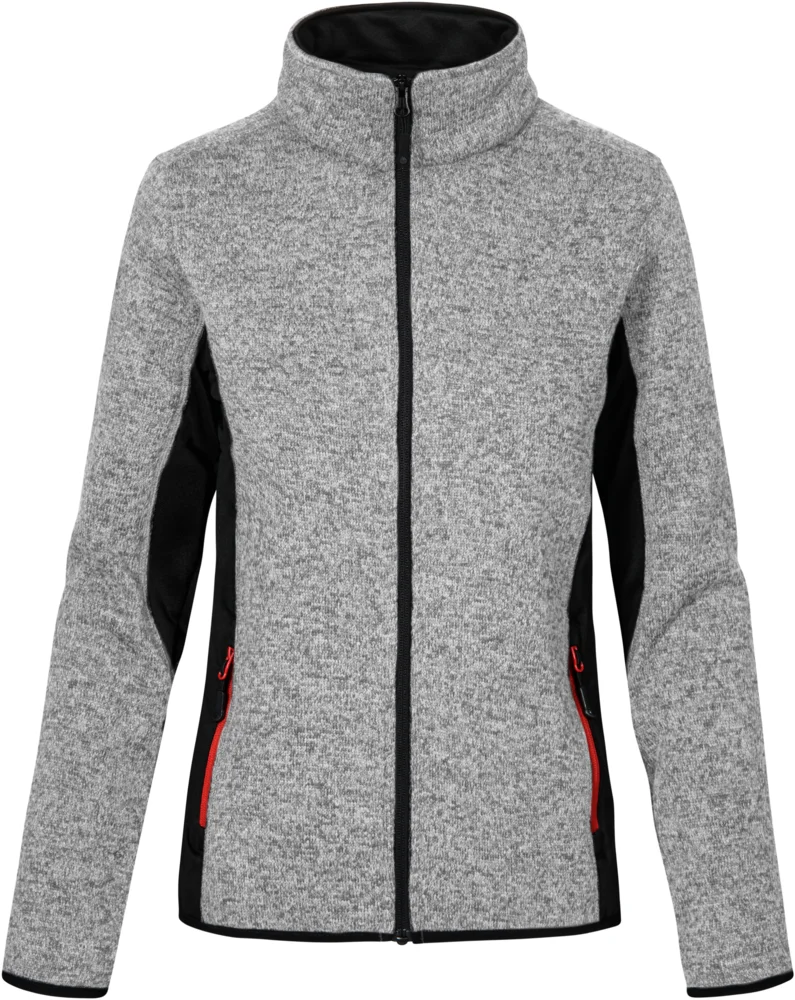 Damen Workwear Strickfleece Jacke