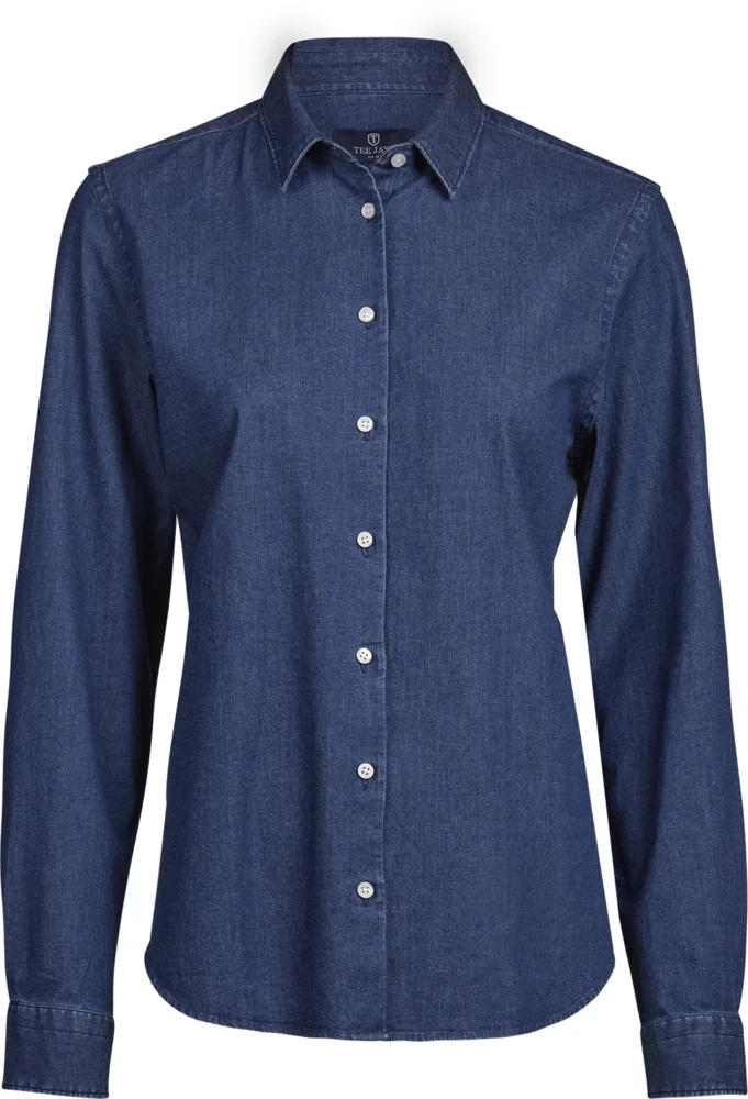 Denim Bluse langarm