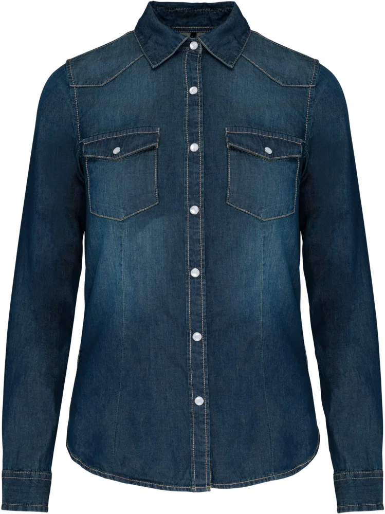 Denim Bluse langarm