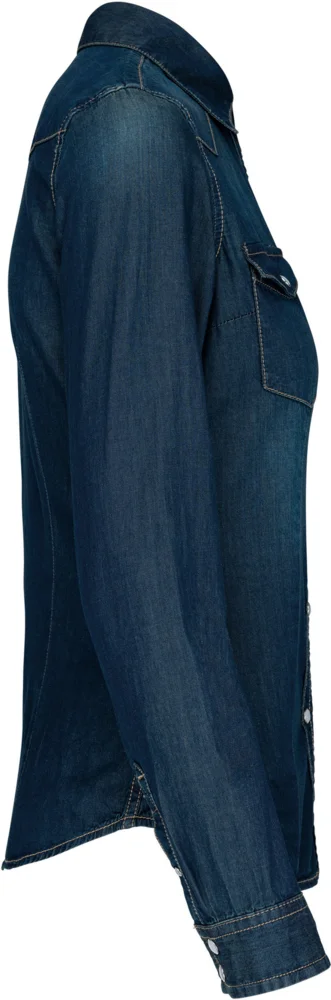 Denim Bluse langarm