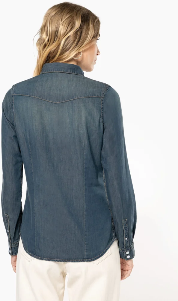 Denim Bluse langarm