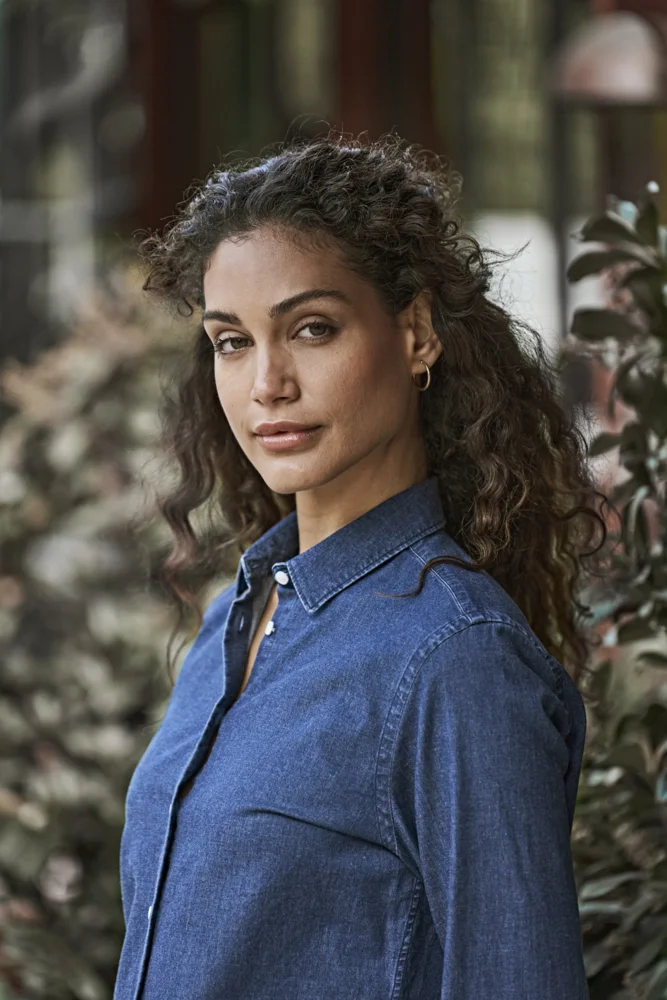 Denim Bluse langarm