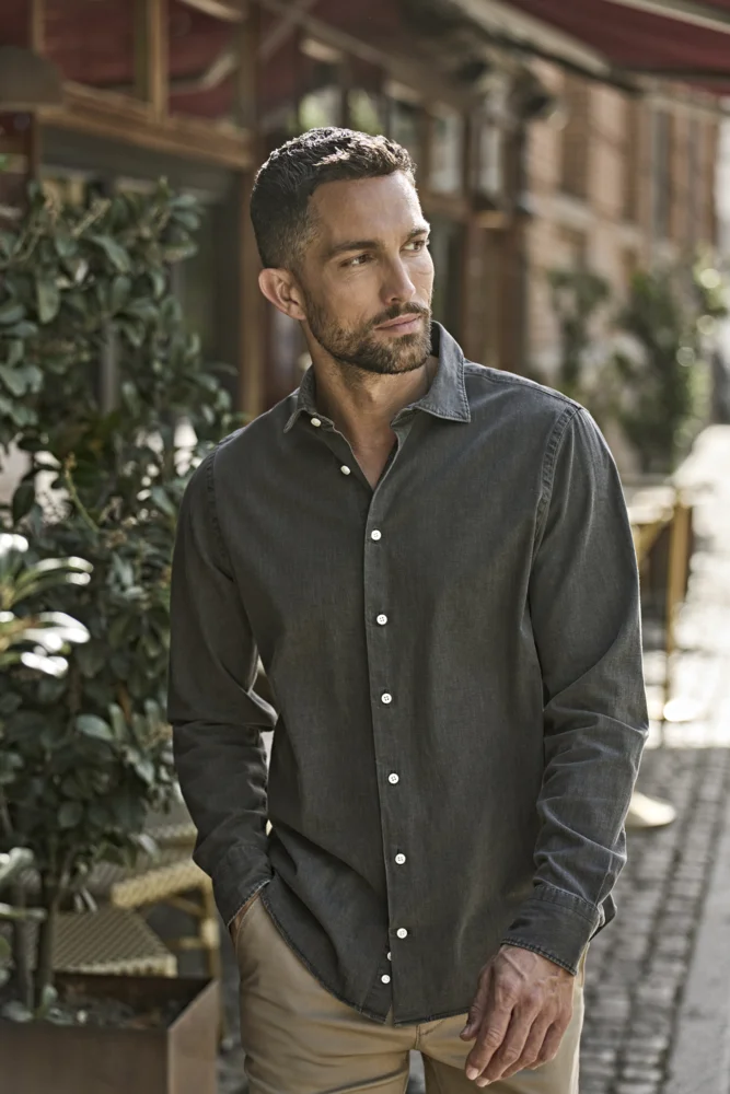 Denim Hemd langarm
