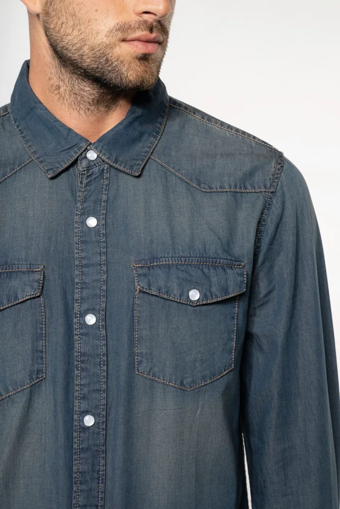 Denim Hemd langarm