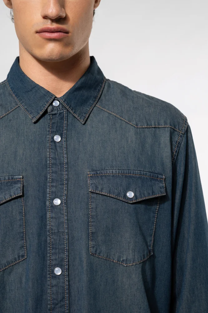 Denim Hemd langarm