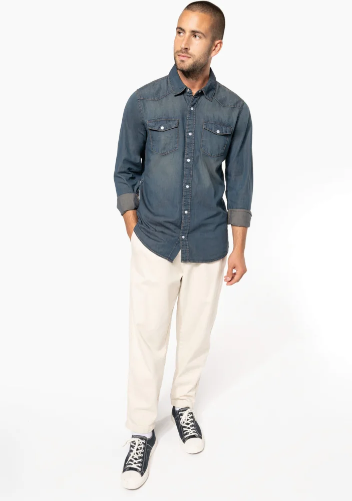 Denim Hemd langarm