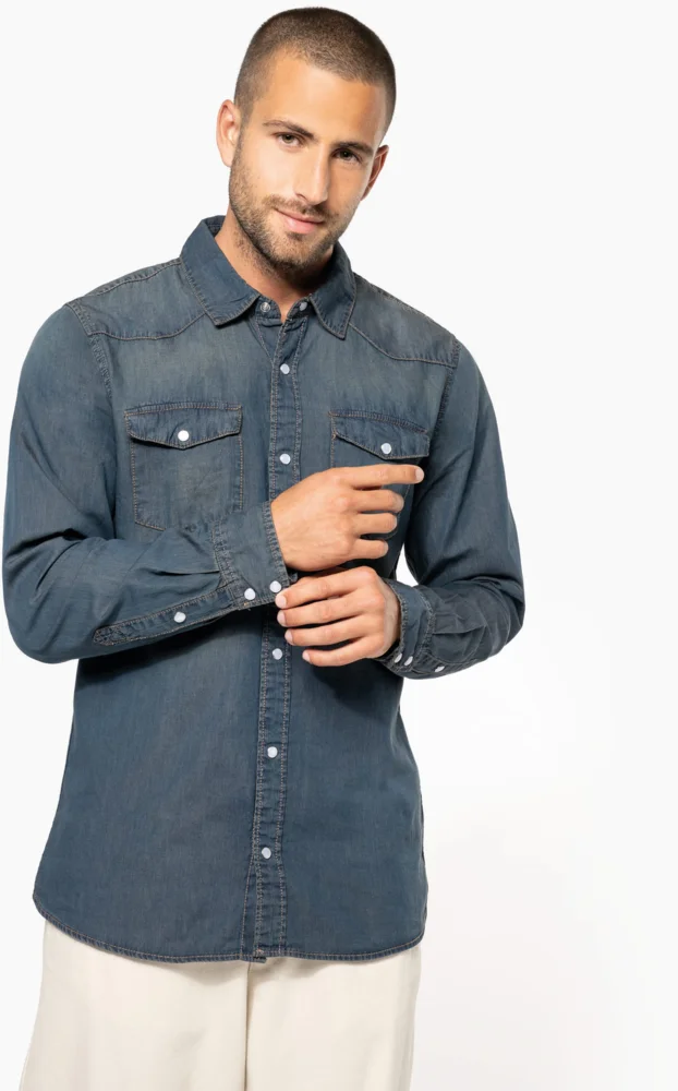 Denim Hemd langarm