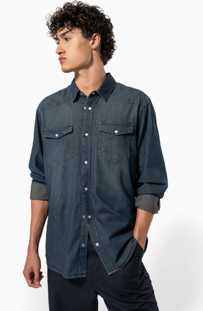 Denim Hemd langarm