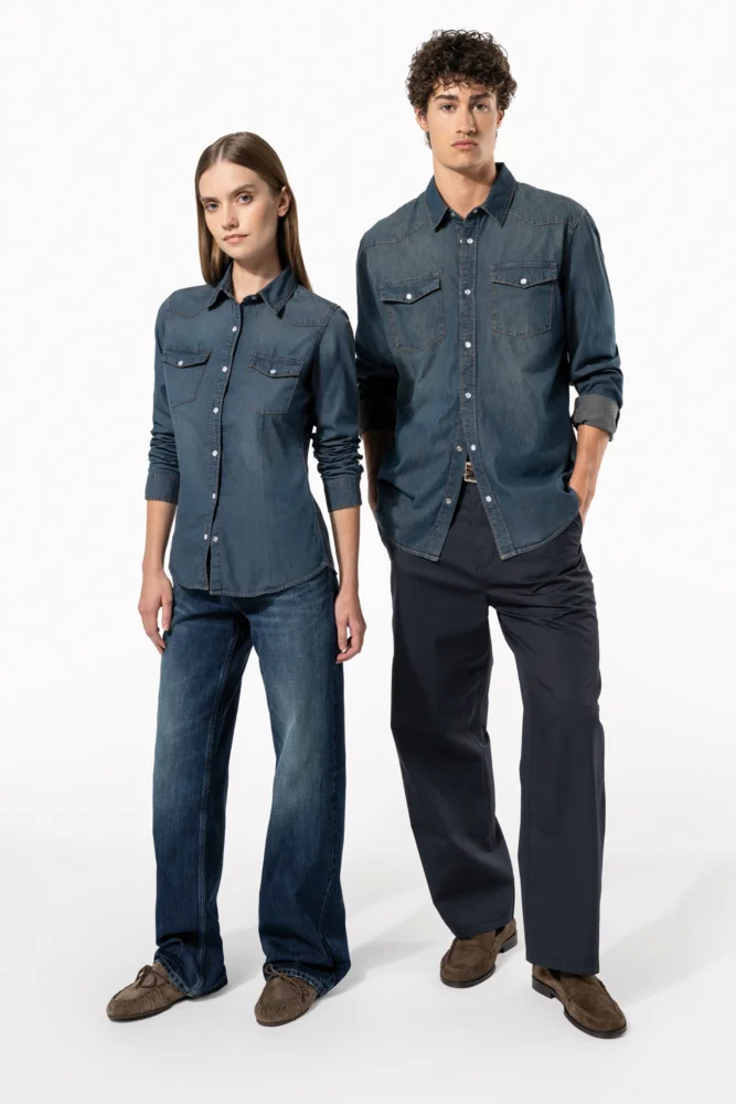 Denim Hemd langarm