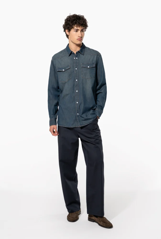Denim Hemd langarm