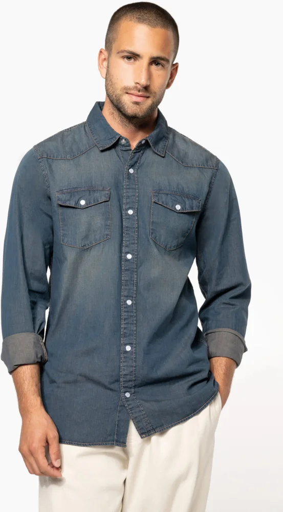 Denim Hemd langarm