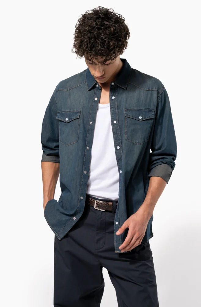 Denim Hemd langarm