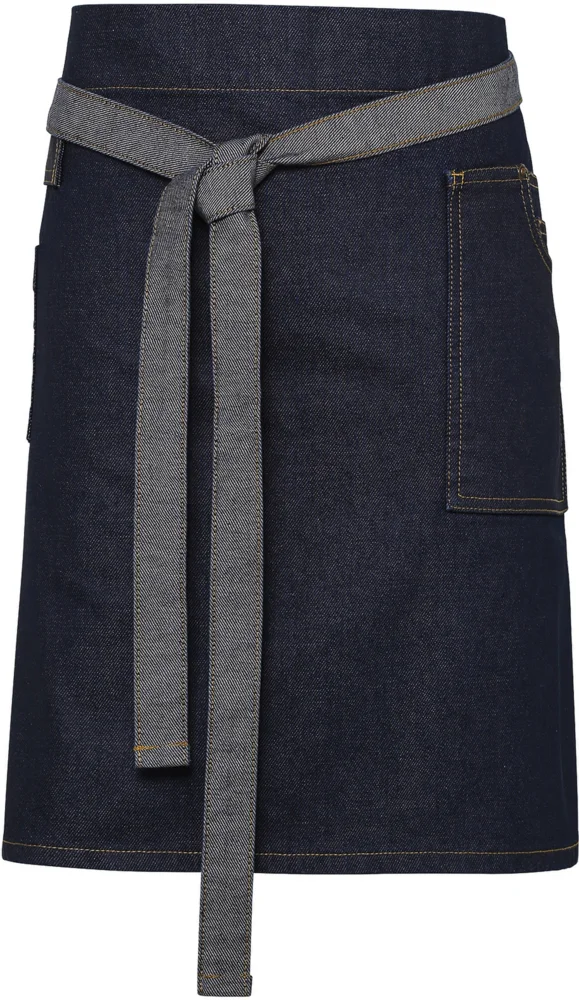Denim Bib Apron short "Division"