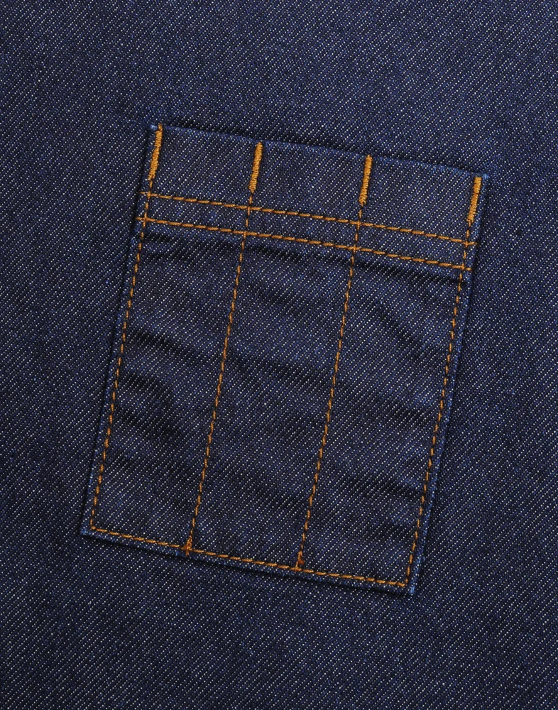 Denim Bib Apron short "Division"