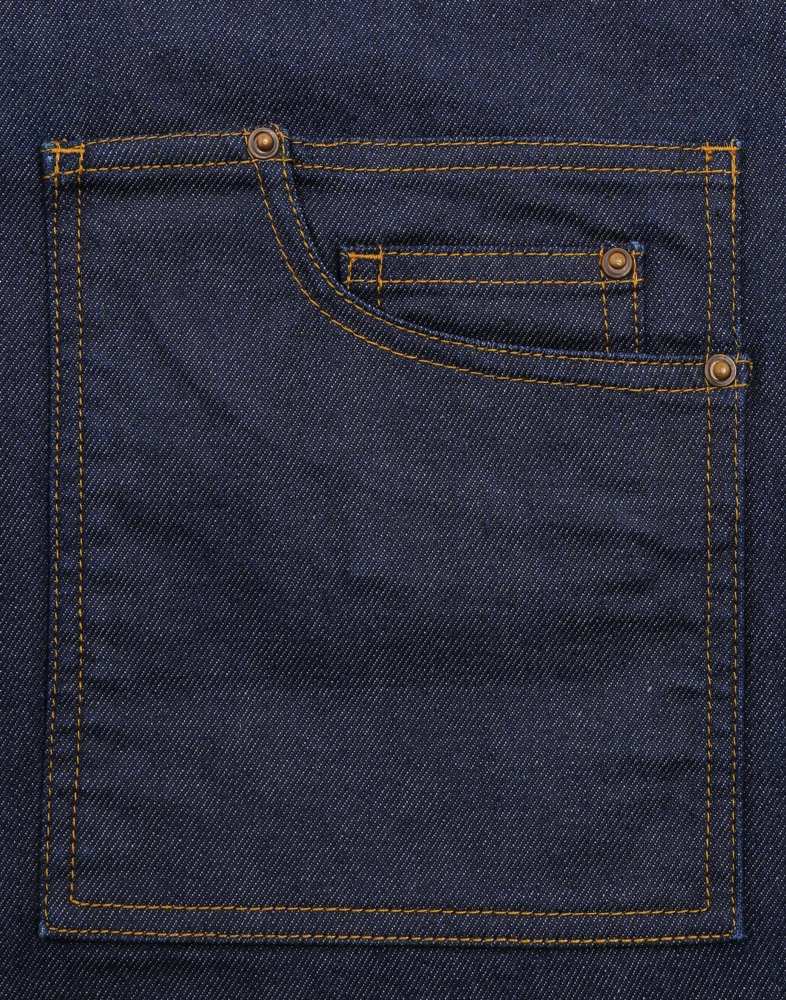 Denim Bib Apron short "Division"