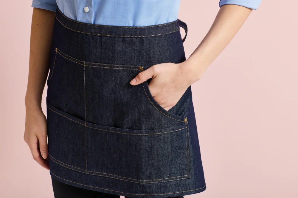 Denim Hüftschürze kurz