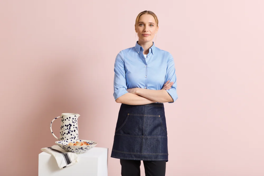 Denim Hüftschürze kurz