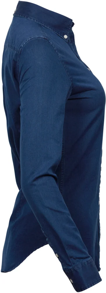 Denim Twill Bluse langarm