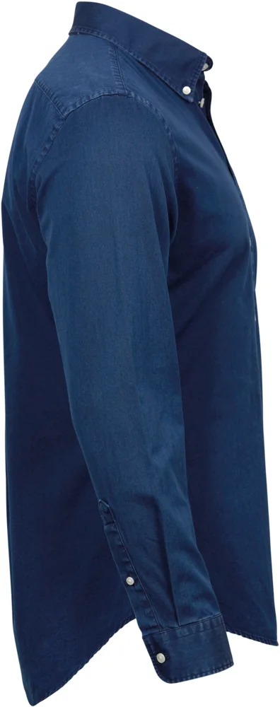 Denim Twill Hemd langarm