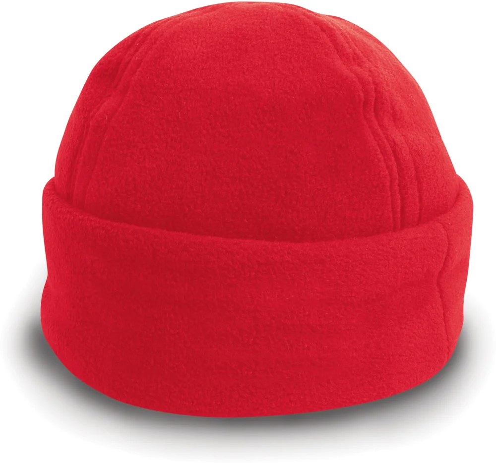 Fleece Mütze mit Umschlag