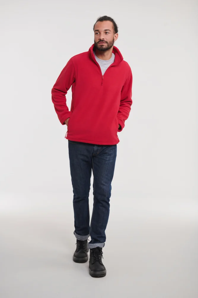 Fleece Pullover mit 1/4 Zip