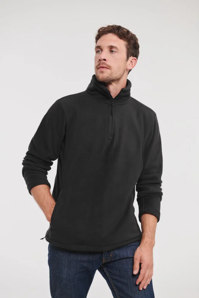 Fleece Pullover mit 1/4 Zip