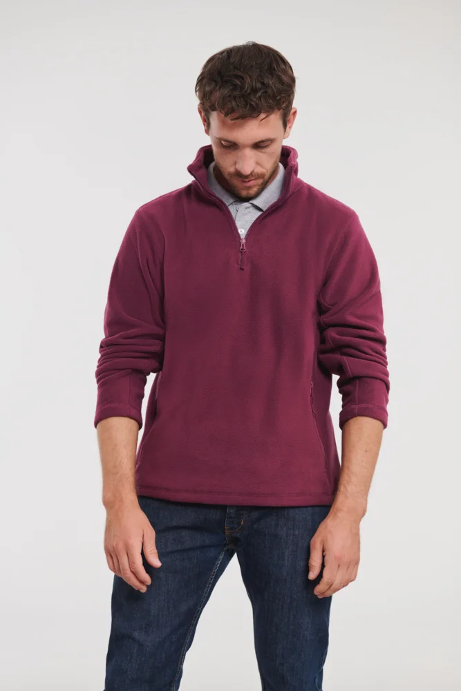 Fleece Pullover mit 1/4 Zip