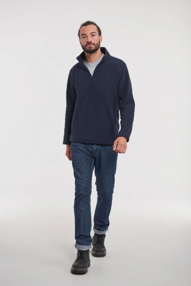 Fleece Pullover mit 1/4 Zip