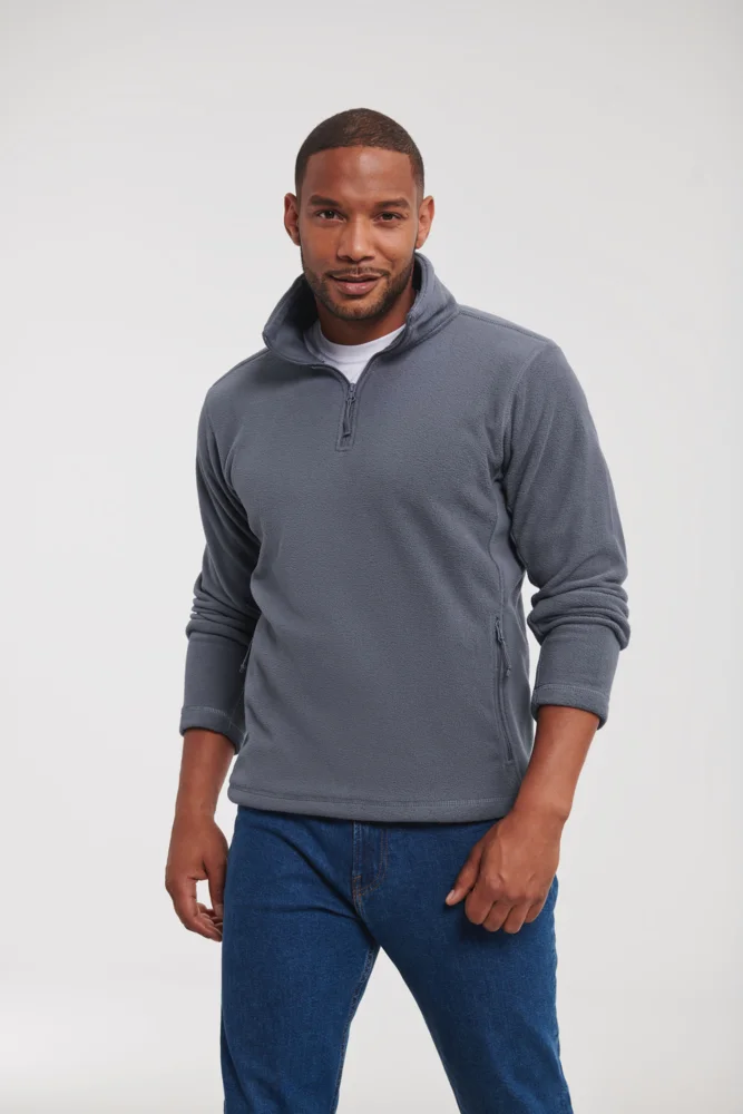 Fleece Pullover mit 1/4 Zip