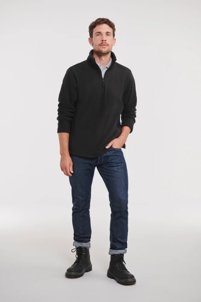 Fleece Pullover mit 1/4 Zip