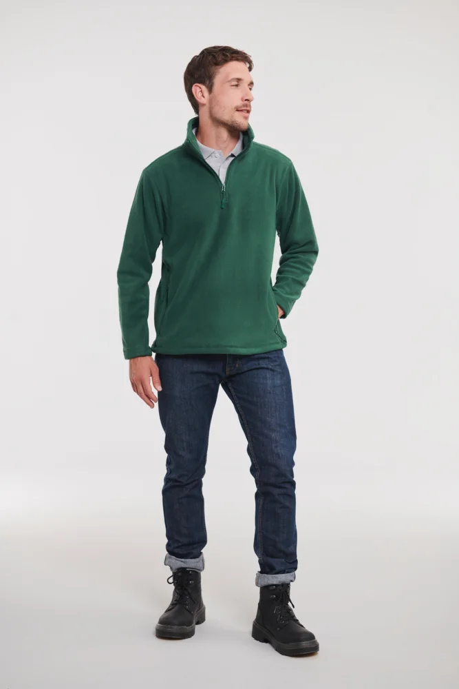 Fleece Pullover mit 1/4 Zip