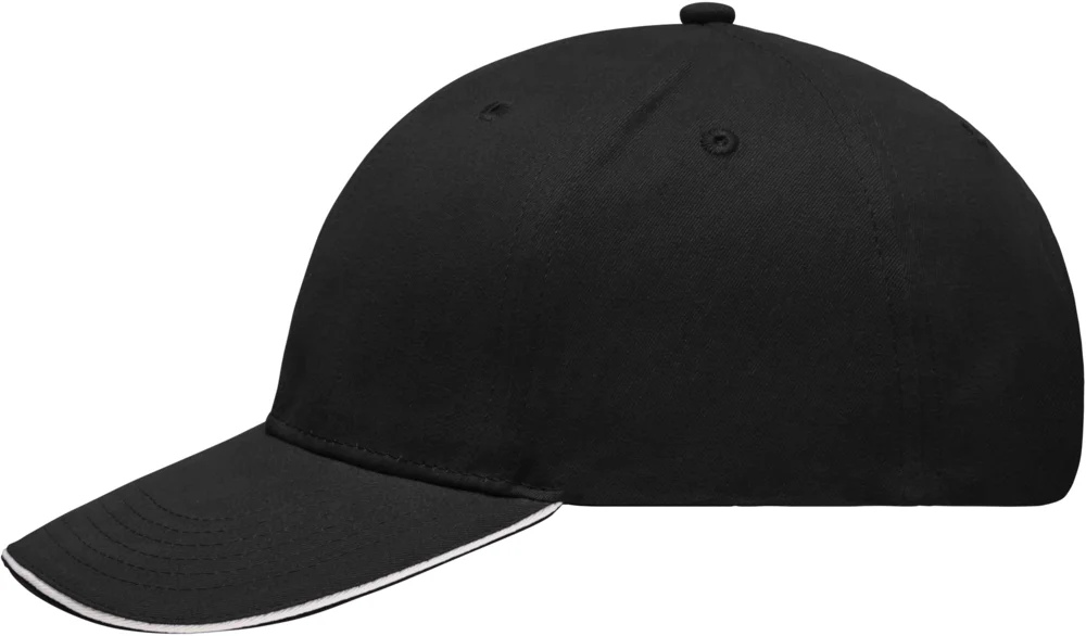 Gebürstete leichte 6 Panel Sandwich Kappe