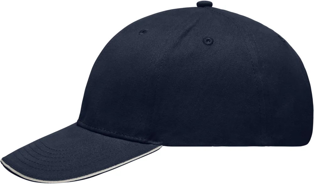 Gebürstete leichte 6 Panel Sandwich Kappe