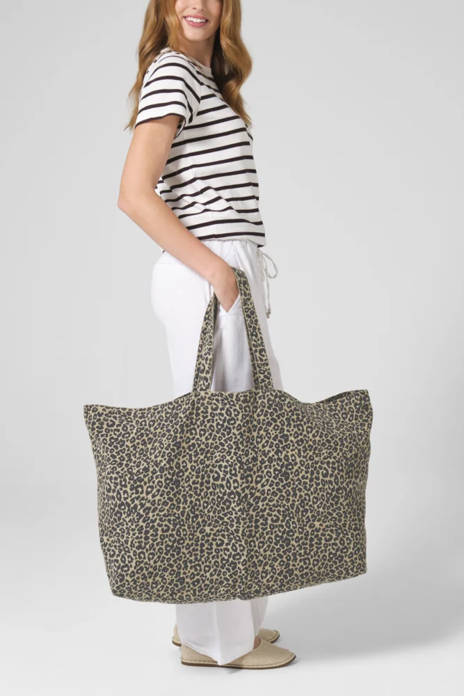 Large Canvas Bag "Leopard"
