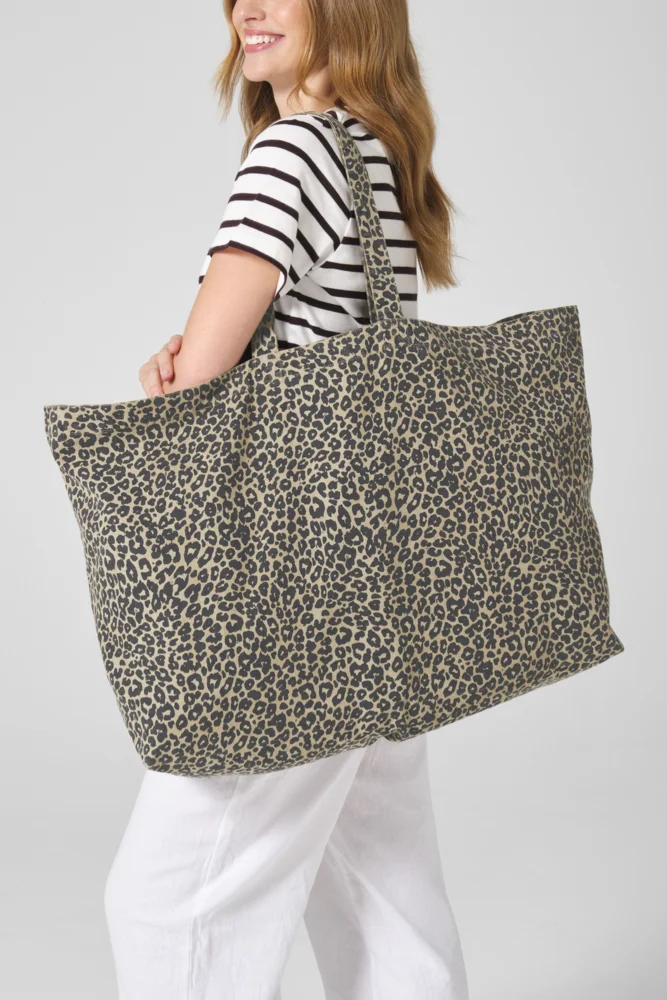 Large Canvas Bag "Leopard"