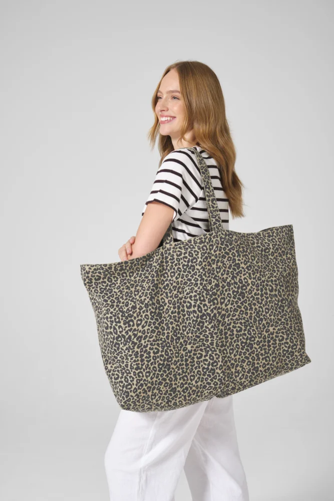 Large Canvas Bag "Leopard"