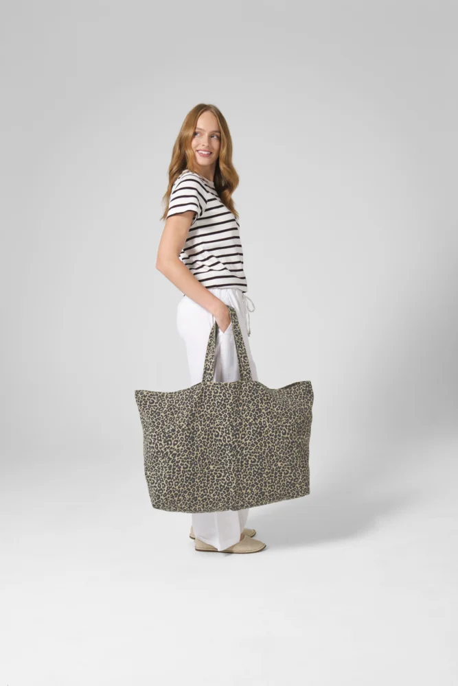 Large Canvas Bag "Leopard"