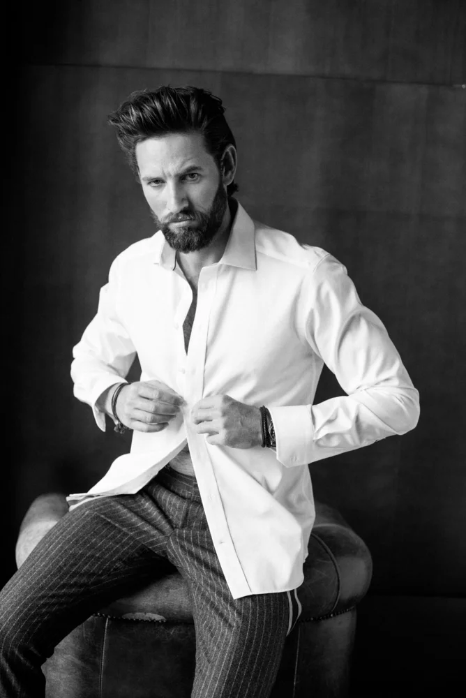 Non-iron shirt long-sleeve