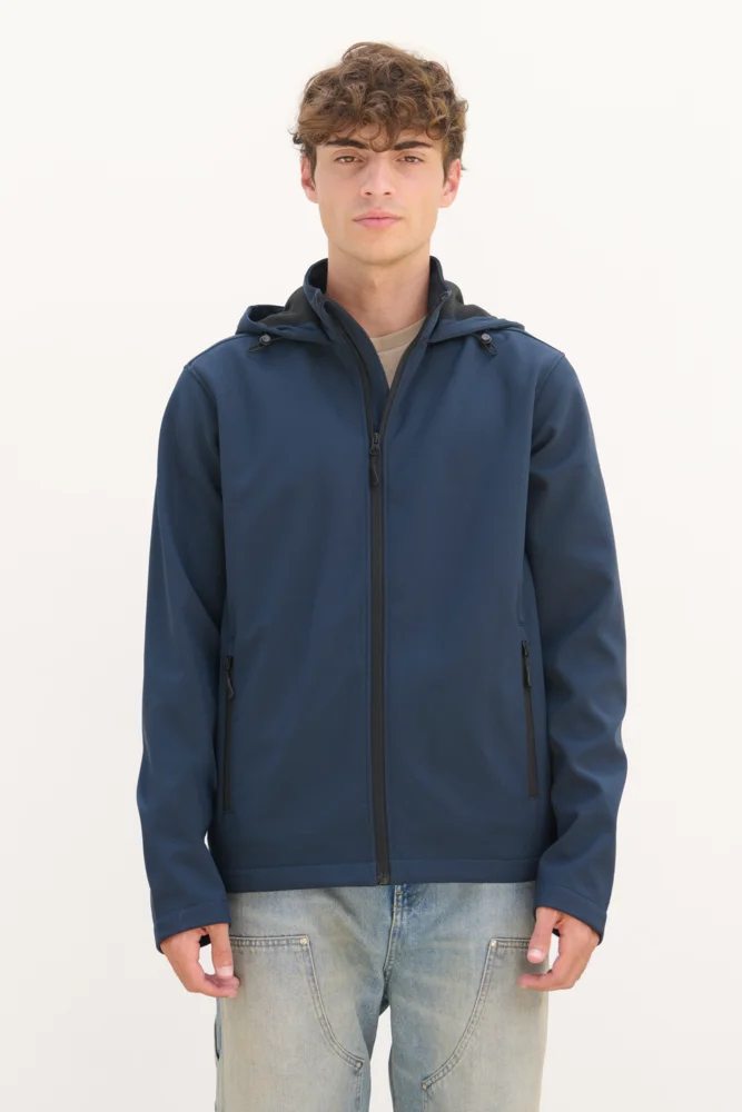 Herren 2-Lagen Kapuzen Softshell Jacke