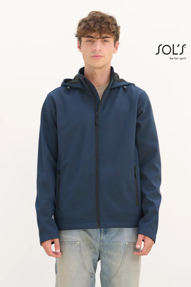 Herren 2-Lagen Kapuzen Softshell Jacke