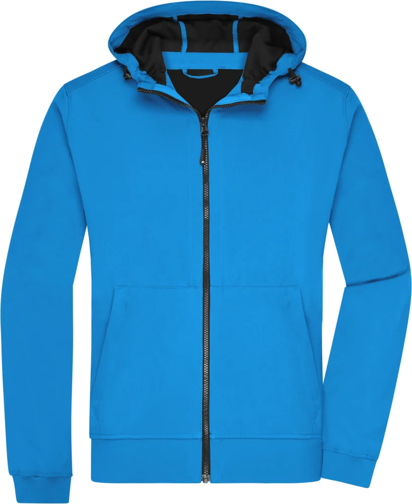 Herren 2-Lagen Kapuzen Softshell Jacke