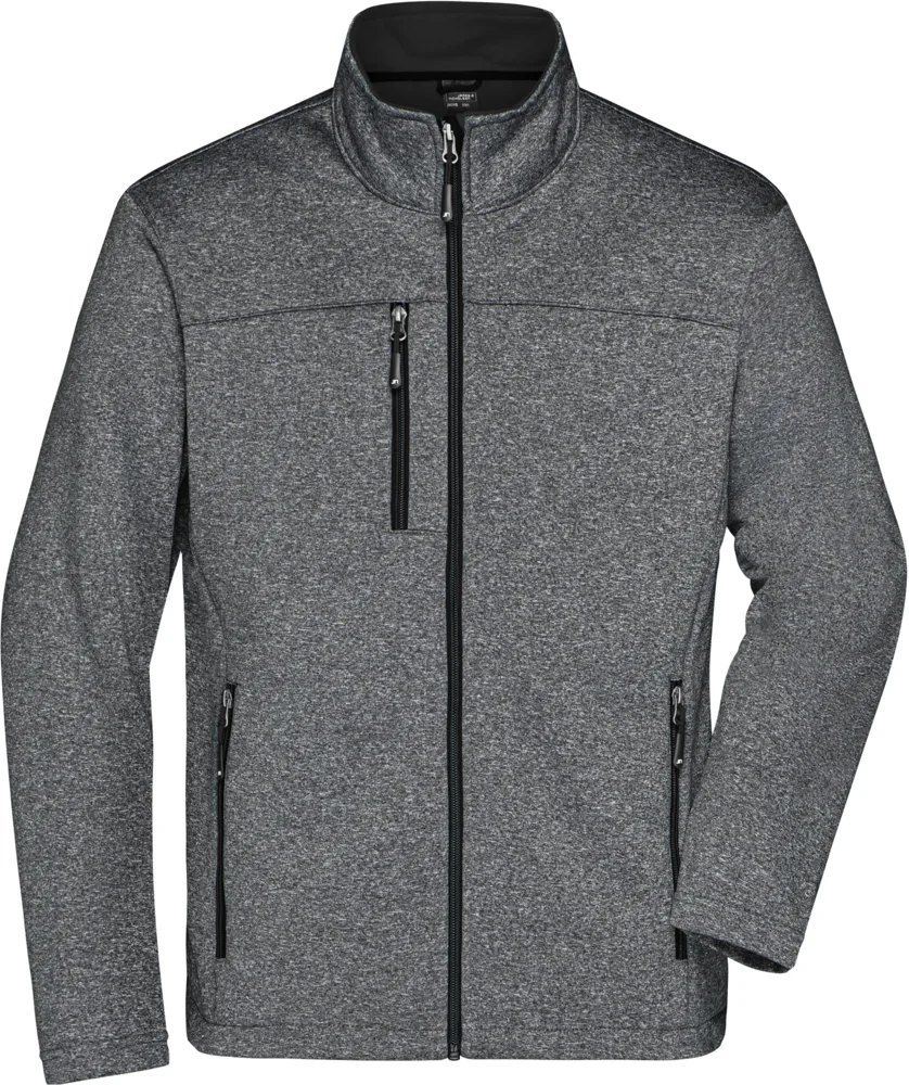 Men's 2-Layer Melange Softshell Jacket
