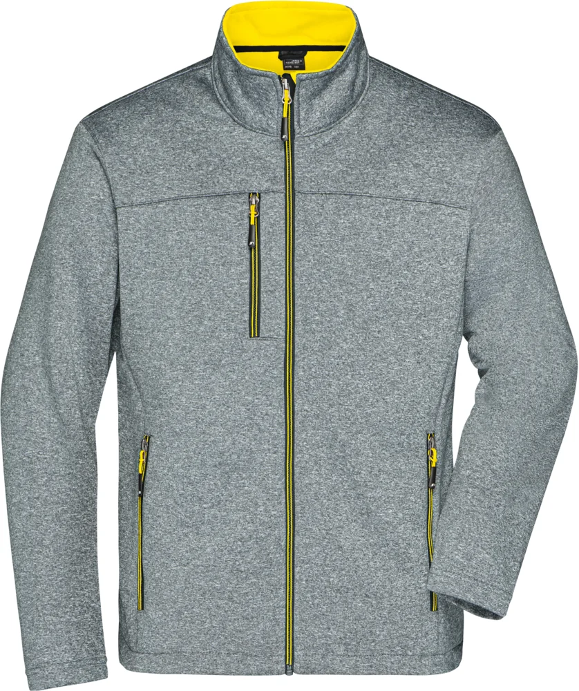 Men's 2-Layer Melange Softshell Jacket