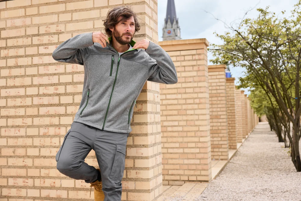 Men's 2-Layer Melange Softshell Jacket