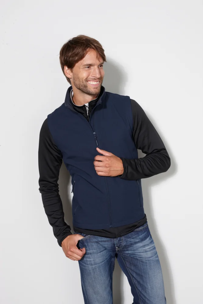 Herren 2-Lagen Promo Softshell Gilet