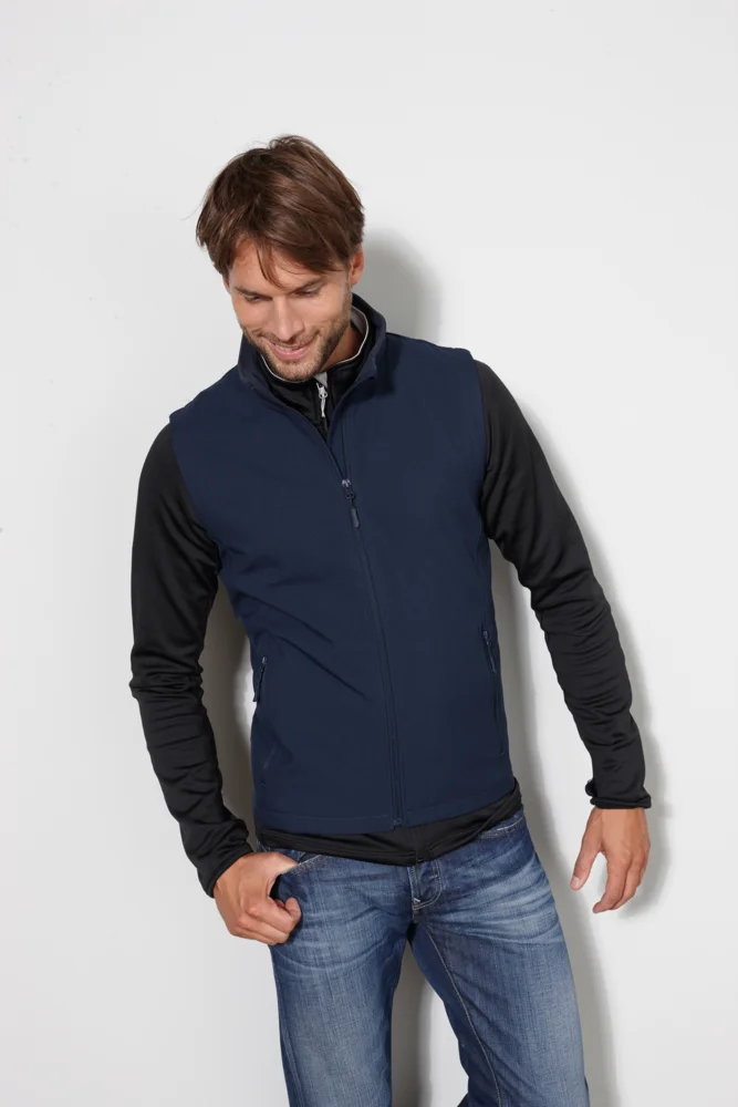 Herren 2-Lagen Promo Softshell Gilet