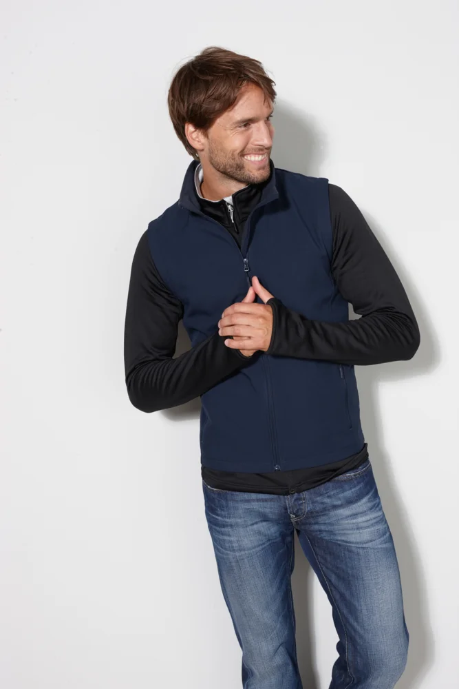 Herren 2-Lagen Promo Softshell Gilet