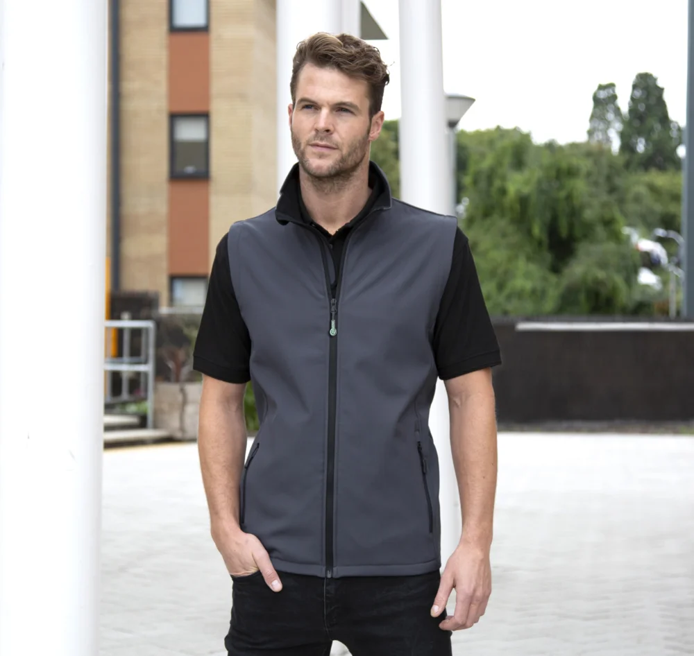 Herren 2-Lagen Softshell Gilet "Printable"