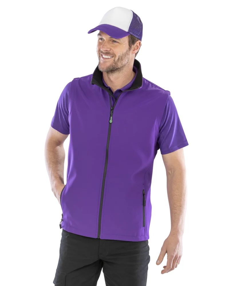 Herren 2-Lagen Softshell Gilet "Printable"